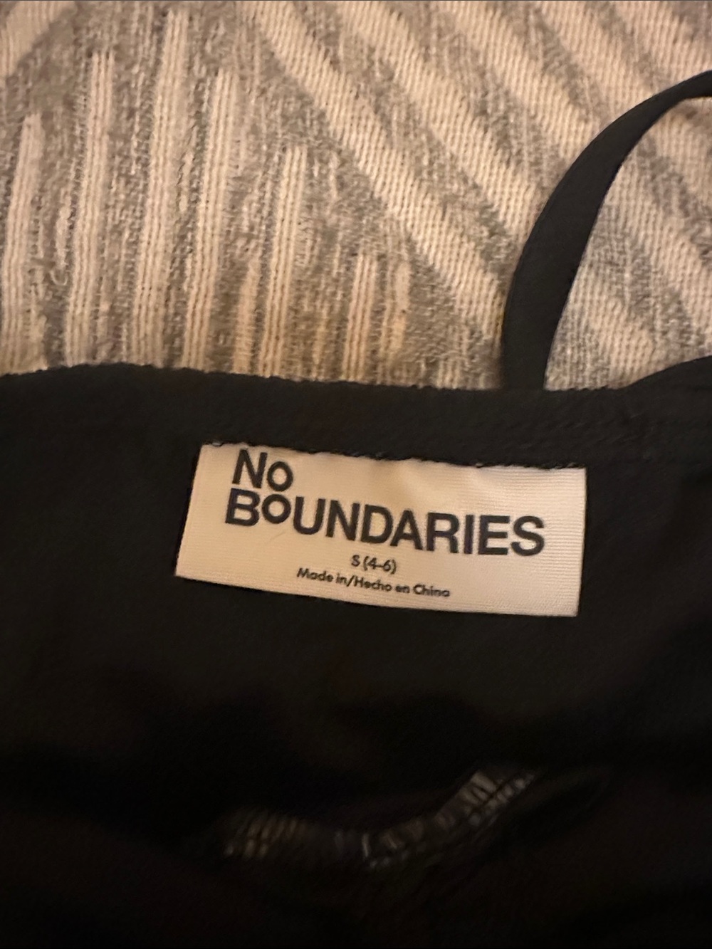 No Boundaries Black Midi Slip Dress with Spaghetti Straps - Picture 3 of 3